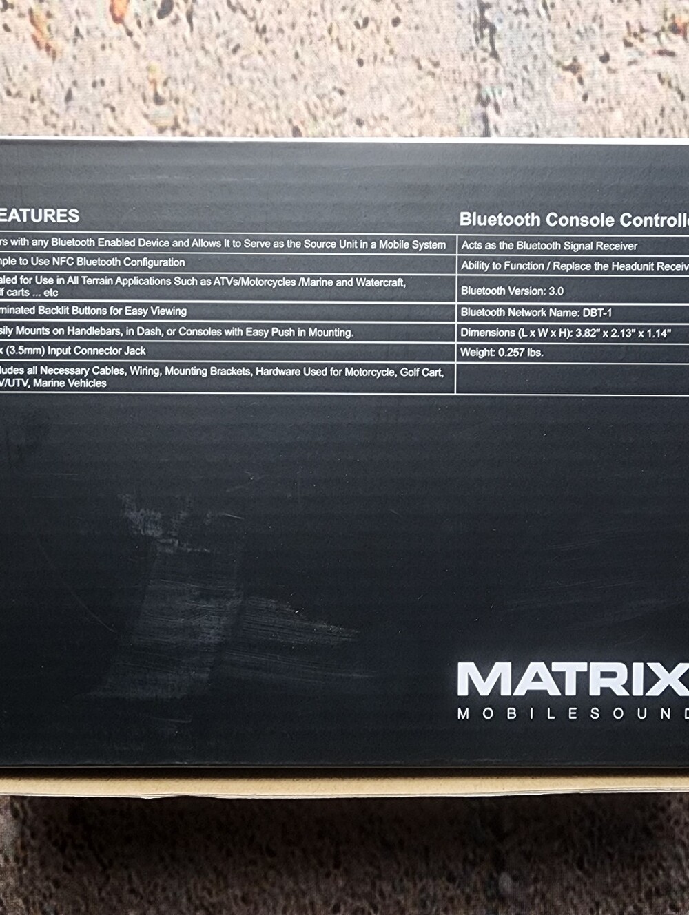 Matrix Mobile Sound Universal Weatherproof Bluetooth Wireless Remote Controller - Picture 5 of 11